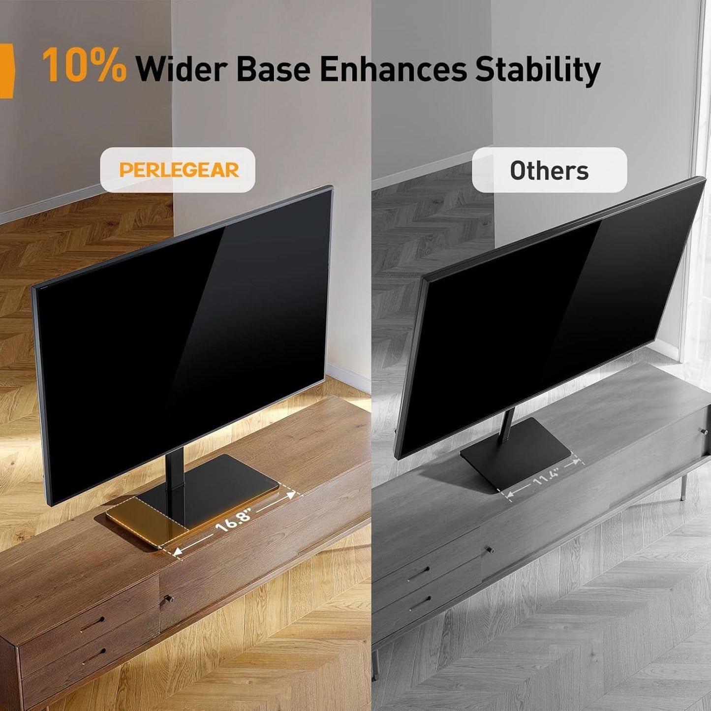 Tabletop TV Stand 23 to 60 Inches Height Adjustable-2