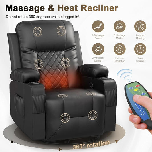 Living Room Furniture Set Loveseat Recliner And 2 Piece Massage Recliner Chairs
