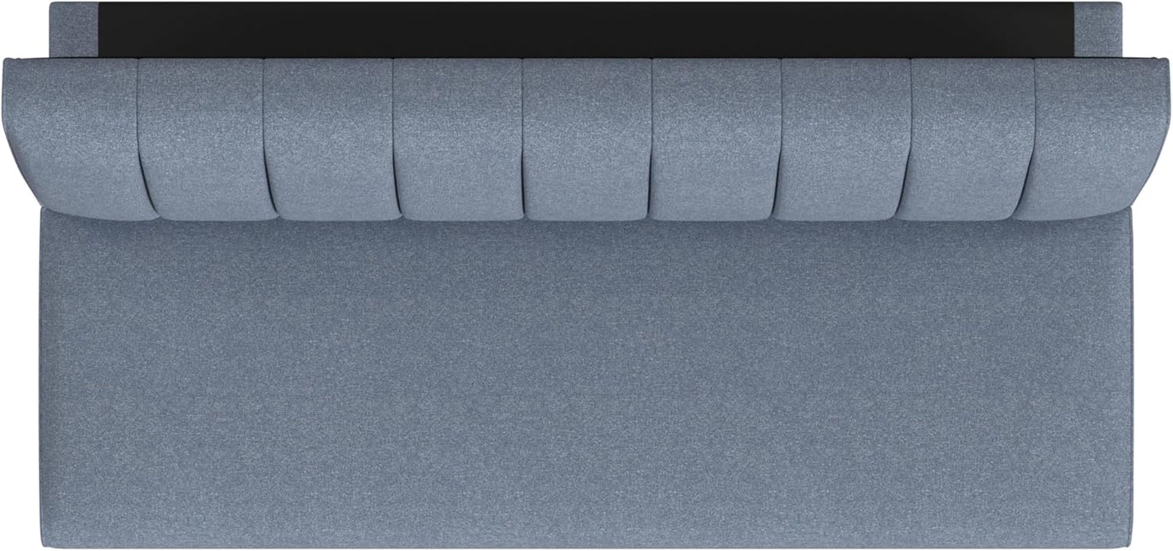 Blue Upholstered Convertible Futon Sofa Bed Dormitory-3