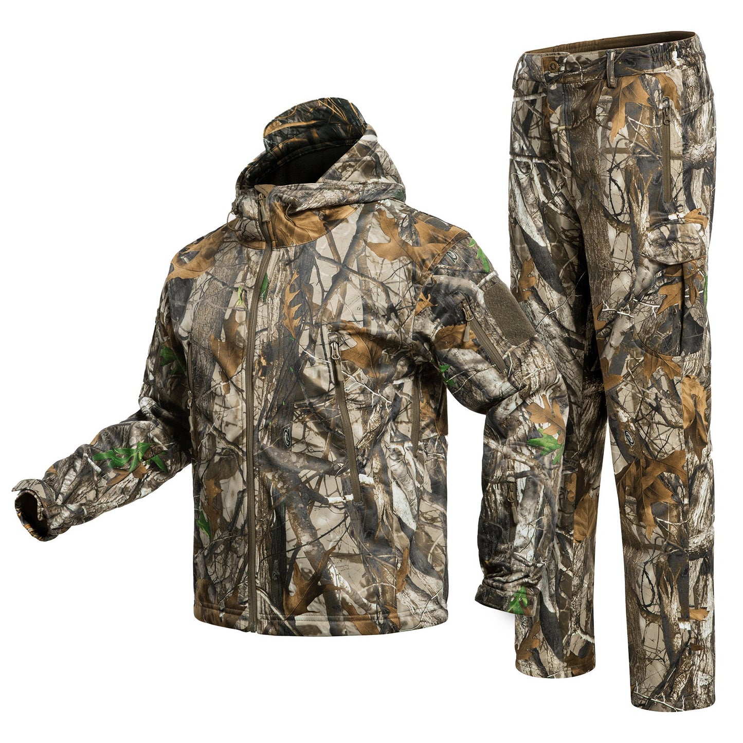 Quiet Hunting Clothes Suit Clothing Gear Camouflage Hoodie Jacket Pants-1