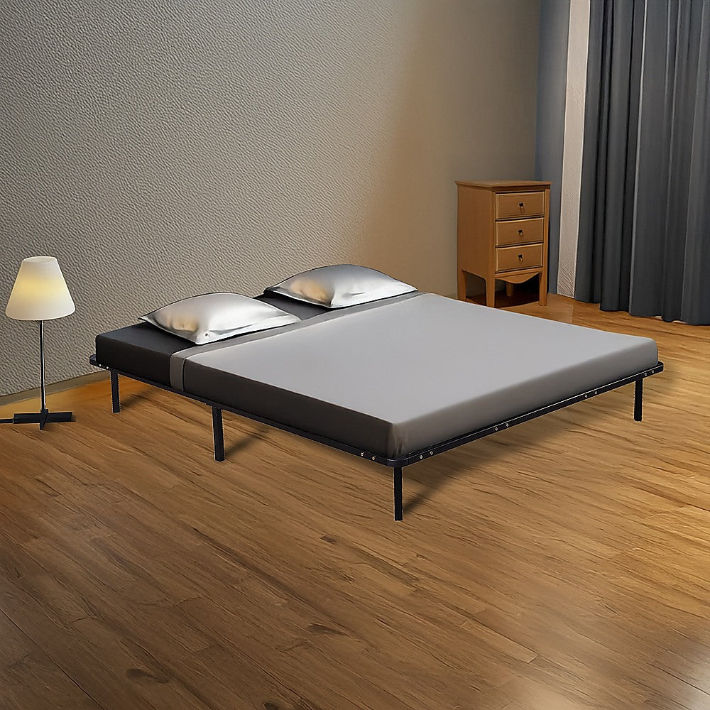 NNEDSZ King Metal Bed Frame - Bedroom Furniture-1