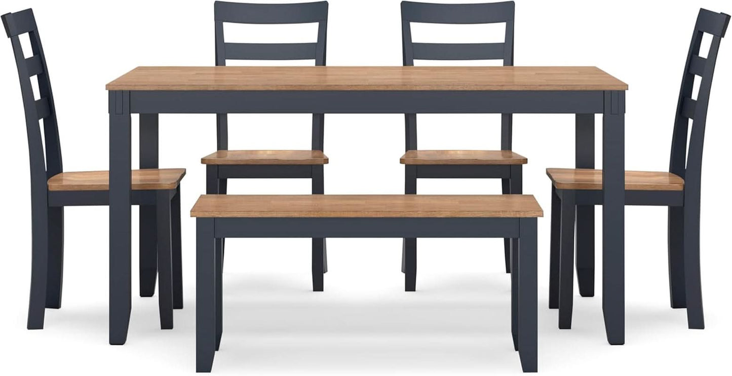 Intercontinental Mango Wood Dining Table Set Cerulean-2