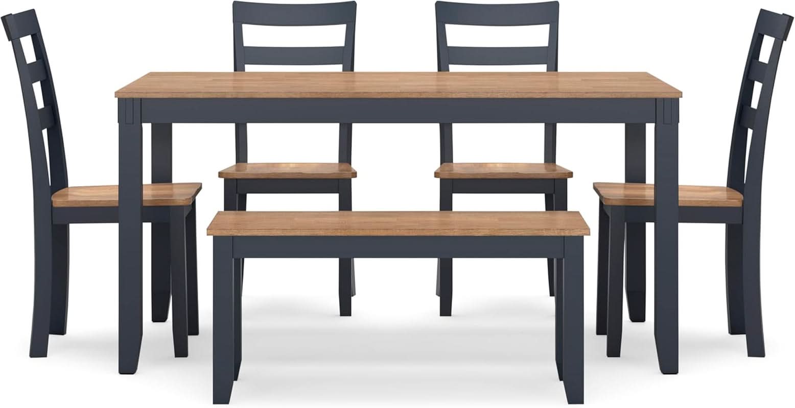 Intercontinental Mango Wood Dining Table Set Cerulean-2