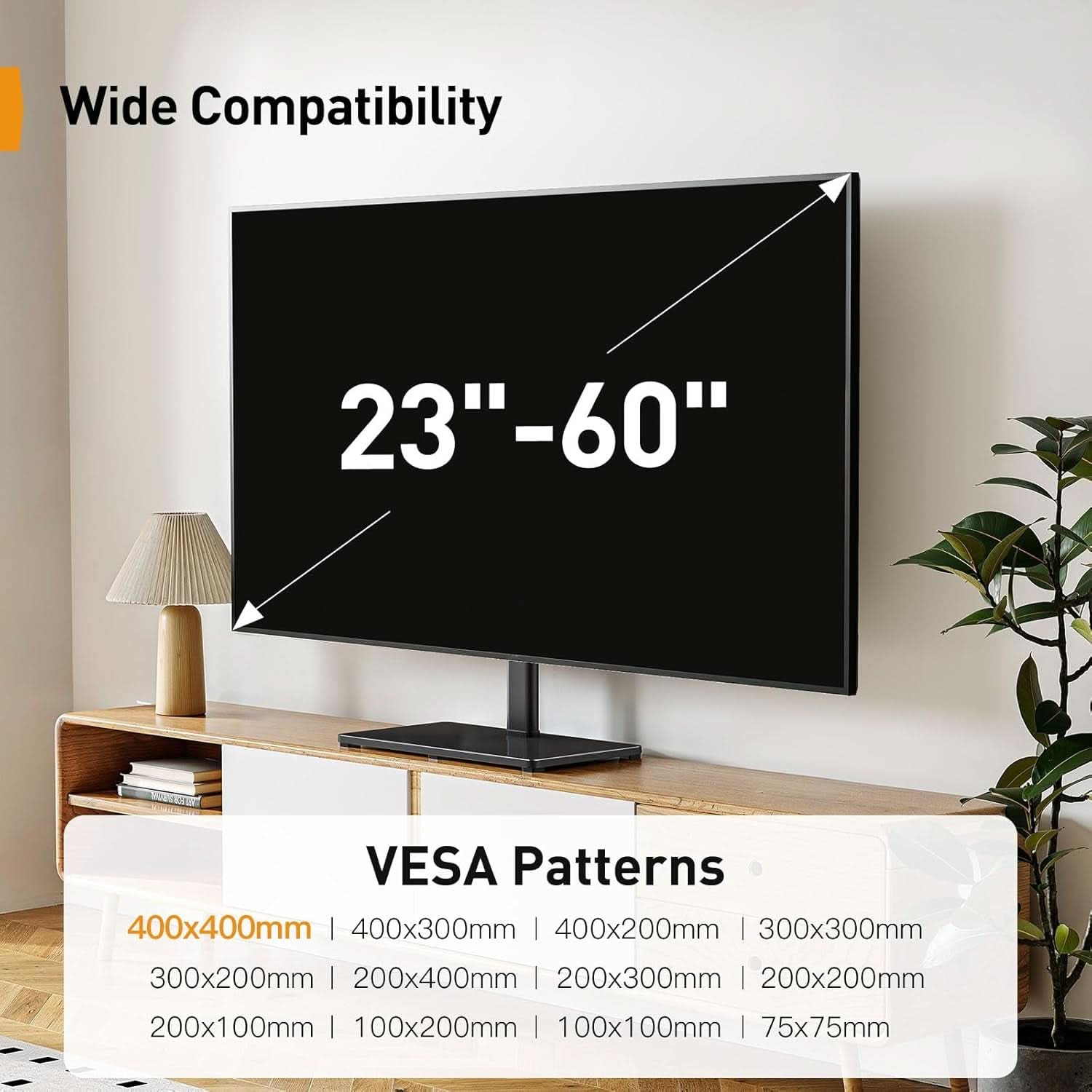 Tabletop TV Stand 23 to 60 Inches Height Adjustable-1