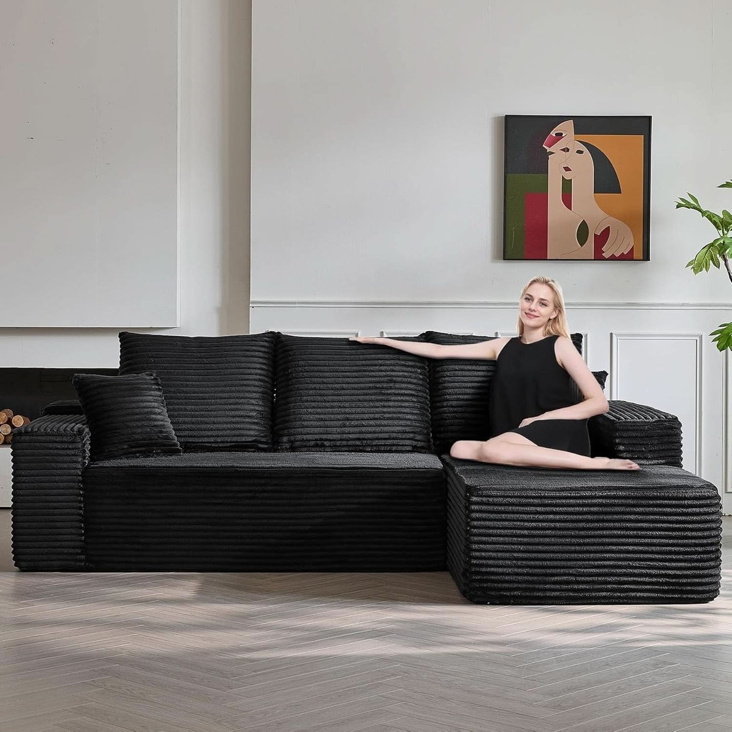 Modern Modular L Shaped Sectional Sofa for Living Room-0